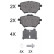 Juego de pastillas de freno 35020 ABS