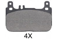 Juego de pastillas de freno 35038 ABS