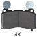 Juego de pastillas de freno 35051 ABS