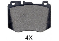 Juego de pastillas de freno 35064 ABS