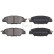 Juego de pastillas de freno 35157 ABS, Miniatura 2