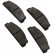 Juego de pastillas de freno 36003 ABS