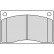 Juego de pastillas de freno 36047 ABS