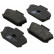 Juego de pastillas de freno 36101 ABS