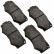 Juego de pastillas de freno 36142 ABS