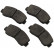 Juego de pastillas de freno 36151 ABS