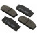 Juego de pastillas de freno 36158 ABS