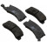 Juego de pastillas de freno 36176 ABS
