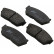 Juego de pastillas de freno 36495 ABS