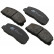 Juego de pastillas de freno 36508 ABS