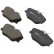 Juego de pastillas de freno 36556 ABS