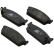 Juego de pastillas de freno 36617 ABS