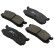Juego de pastillas de freno 36672 ABS