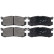 Juego de pastillas de freno 36672 ABS, Miniatura 4