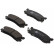 Juego de pastillas de freno 36676 ABS