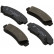 Juego de pastillas de freno 36704 ABS