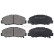 Juego de pastillas de freno 36736 ABS, Miniatura 4