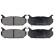 Juego de pastillas de freno 36796 ABS, Miniatura 4