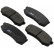Juego de pastillas de freno 36875 ABS