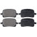 Juego de pastillas de freno 37033 ABS, Miniatura 4