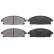 Juego de pastillas de freno 37081 ABS, Miniatura 4