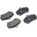 Juego de pastillas de freno 37102 ABS