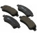 Juego de pastillas de freno 37272 ABS