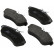 Juego de pastillas de freno 37308 ABS