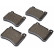 Juego de pastillas de freno 37506 ABS