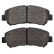 Juego de pastillas de freno 37625 ABS