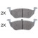 Juego de pastillas de freno 37674 ABS