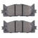 Juego de pastillas de freno 37677 ABS