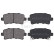 Juego de pastillas de freno 37729 ABS, Miniatura 3