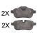 Juego de pastillas de freno 37730 ABS