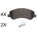 Juego de pastillas de freno 37793 ABS
