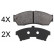 Juego de pastillas de freno 37849 ABS