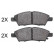 Juego de pastillas de freno 37891 ABS
