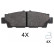 Juego de pastillas de freno 37913 ABS