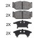 Juego de pastillas de freno 37919 ABS