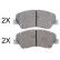 Juego de pastillas de freno 37930 ABS