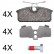 Juego de pastillas de freno 37947 ABS, Miniatura 2