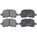 Juego de pastillas de freno 38741 ABS, Miniatura 4