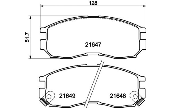 Juego de pastillas de freno 8DB 355 006-471 Hella, Imagen 4