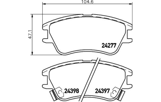 Juego de pastillas de freno 8DB 355 006-671 Hella, Imagen 7