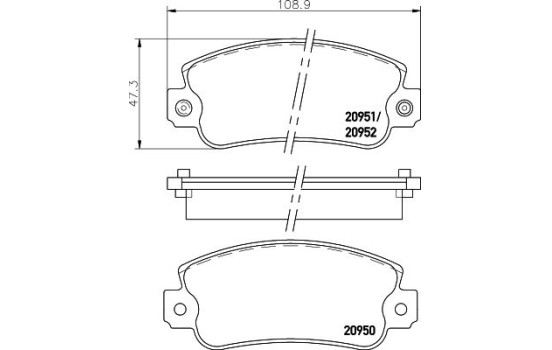 Juego de pastillas de freno 8DB 355 007-121 Hella, Imagen 4