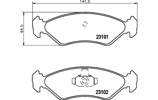 Juego de pastillas de freno 8DB 355 008-051 Hella, Imagen 4