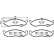 Juego de pastillas de freno 8DB 355 008-231 Hella, Miniatura 4