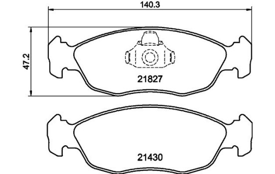 Juego de pastillas de freno 8DB 355 008-291 Hella, Imagen 4