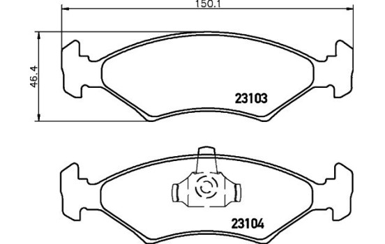 Juego de pastillas de freno 8DB 355 008-331 Hella, Imagen 4