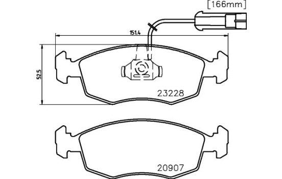 Juego de pastillas de freno 8DB 355 008-521 Hella, Imagen 4